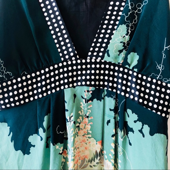 Anthropologie 100% Silk Dress - Picture 3 of 4